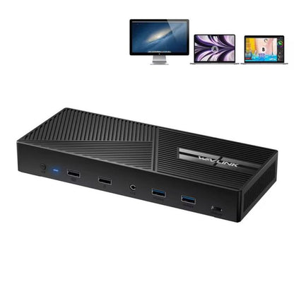 WAVLINK UG69PD27 USB-C KVM Exchanger Hub Adapter DisplayLink 4K Monitor Docking Station, Plug:EU Plug -  by WAVLINK | Online Shopping UK | buy2fix