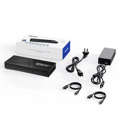 WAVLINK UG69PD27 USB-C KVM Exchanger Hub Adapter DisplayLink 4K Monitor Docking Station, Plug:EU Plug -  by WAVLINK | Online Shopping UK | buy2fix