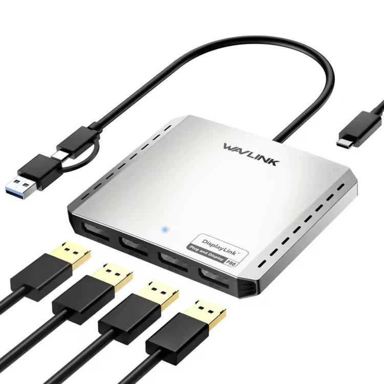 WAVLINK UG7501D 85W Upstream Charging 4 DP Converter 4K / 8K Display Adapter -  by WAVLINK | Online Shopping UK | buy2fix