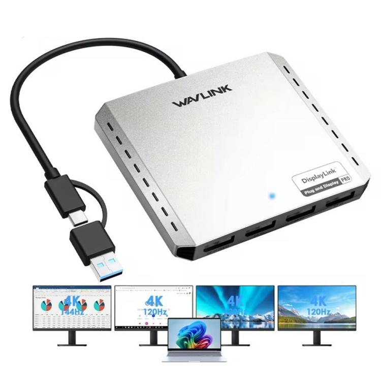 WAVLINK UG7501H 85W Upstream Charging 4 HD Converter 4K Display Adapter - Adapter by WAVLINK | Online Shopping UK | buy2fix