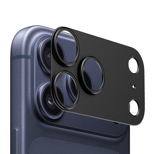 For iPhone 17 Pro Kalebol Metal Convex Hollow Lens Protector Ring(Black)