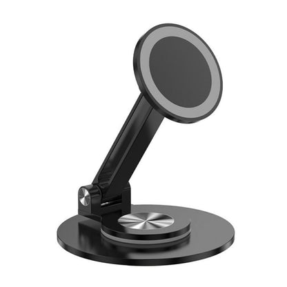 CX-1 360 Degree Rotation Foldable Magnetic Phone Desktop Holder(Black) - Desktop Holder by buy2fix | Online Shopping UK | buy2fix