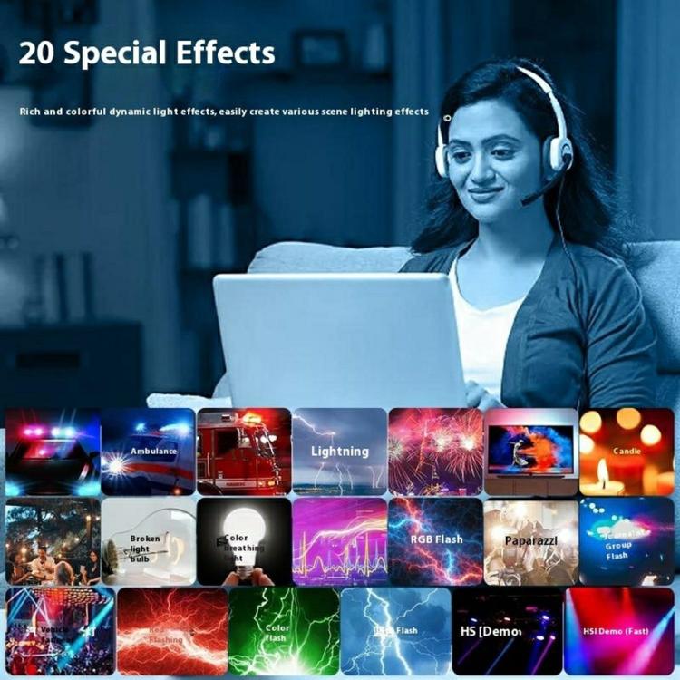 VLOGLITE B20RGB Magnetic LED Fill Light Handheld 20 Modes RGB Photography Light Stick -  by buy2fix | Online Shopping UK | buy2fix