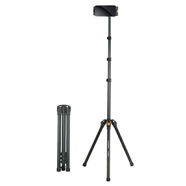 YUNTENG VCT-5229 For Smartphone / Tablet Folding Floor Stand Adjustable Height Tripod - Tripods by YUNTENG | Online Shopping UK | buy2fix
