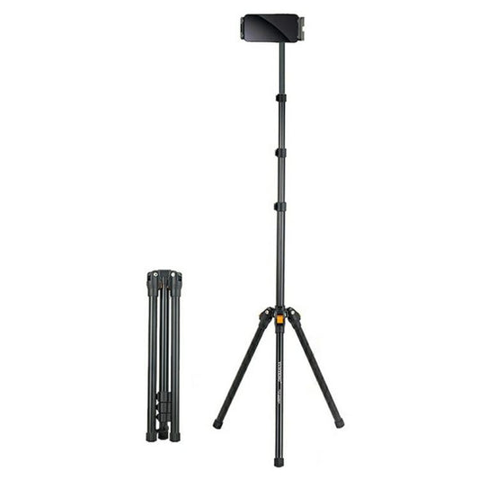 YUNTENG VCT-5229 For Smartphone / Tablet Folding Floor Stand Adjustable Height Tripod - Tripods by YUNTENG | Online Shopping UK | buy2fix