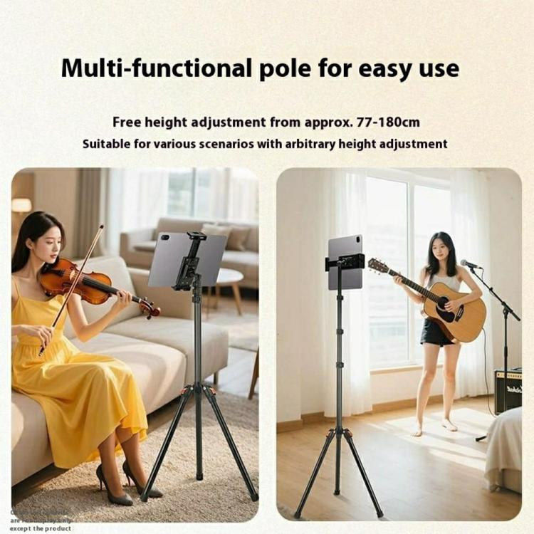 YUNTENG VCT-5229 For Smartphone / Tablet Folding Floor Stand Adjustable Height Tripod - Tripods by YUNTENG | Online Shopping UK | buy2fix