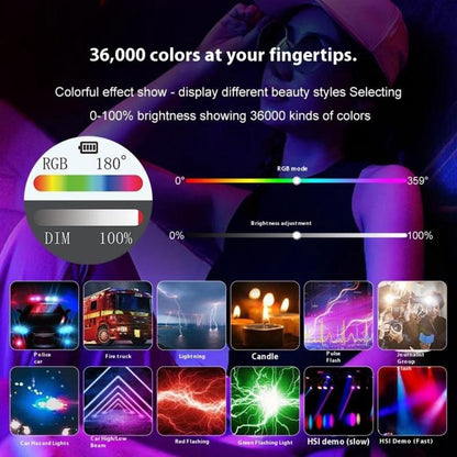 VLOGLITE K15RGB Photography Studio Camera Lamp 15W Full Color Fill Light RGB LED Video Light -  by VLOGLITE | Online Shopping UK | buy2fix