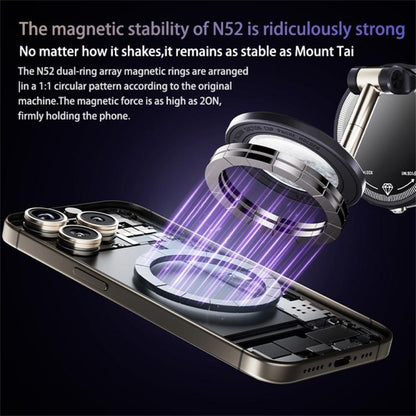 SD17 Rhinestone Epoxy Design Starry Sky Pattern Folding Car Phone Navigation Vacuum Suction Holder(Purple) - Universal Car Holders by buy2fix | Online Shopping UK | buy2fix
