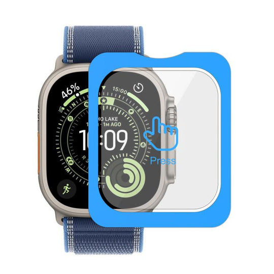 For Apple Watch Ultra 3 / 2 / 1 49mm Full-Screen Anti-Fingerprint HD Positioning Easy Installation Watch Tempered Glass Film