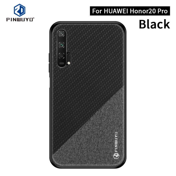 PINWUYO Honors Series Shockproof PC + TPU Protective Case for Huawei Honor 20 Pro(Black) - Honor Cases by PINWUYO | Online Shopping UK | buy2fix