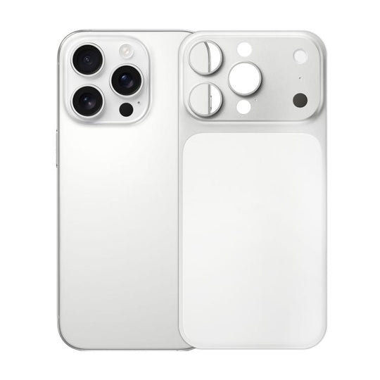 For iPhone 14 Pro Max Kalebol Ultra-Thin Transformation into 17 Pro Max Frosted Aluminum Alloy Metal Back Cover(Silver)