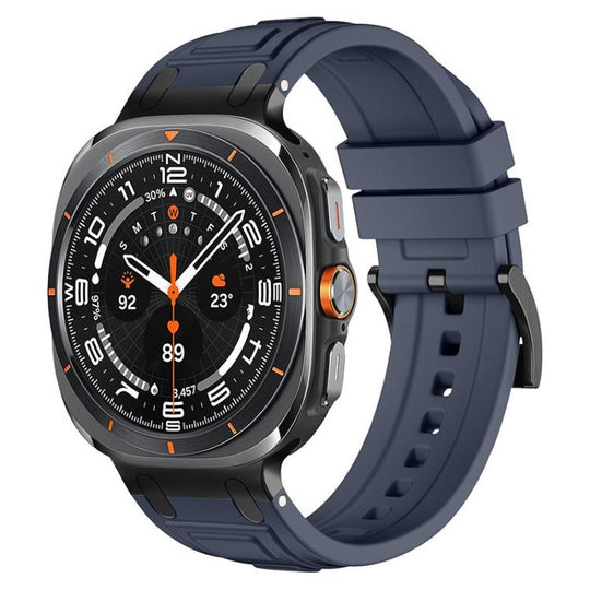 For Galaxy Watch Ultra2 2026 / 2025 / 1 2024 Triple-Layer Armour Silicone Watch Band(Blue Grey)