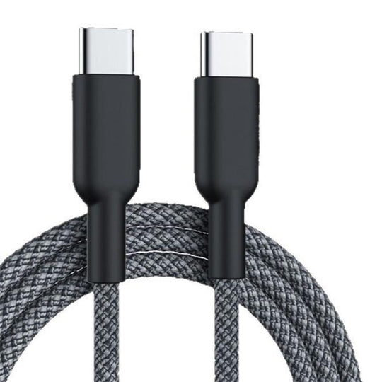 ENKAY ENK-CB182 PD60W Type-C to Type-C Nylon Braided Charging Data Cable, Length:3m(Black)