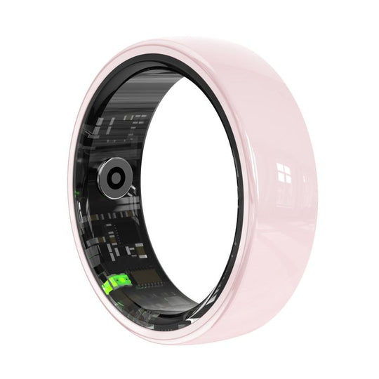 R12 SIZE 9 Smart Ring, Support Heart Rate / Blood Oxygen / Sleep Monitoring / Female Health(Pink)