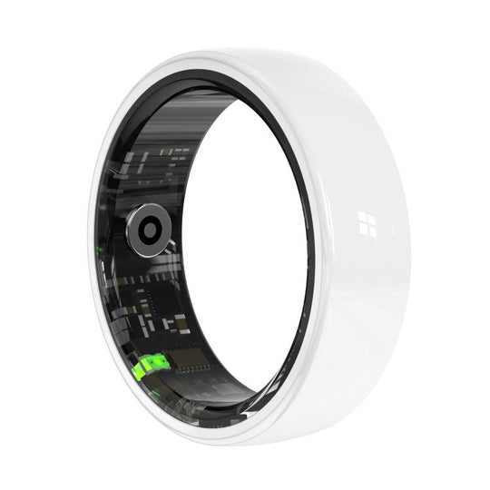 R12 SIZE 11 Smart Ring, Support Heart Rate / Blood Oxygen / Sleep Monitoring / Female Health(White)