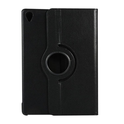 ENKAY 360 Degree Rotation Lichi Texture Leather Case with Holder for HUAWEI MediaPad M6 10.8 2019(Black) - Huawei by ENKAY | Online Shopping UK | buy2fix
