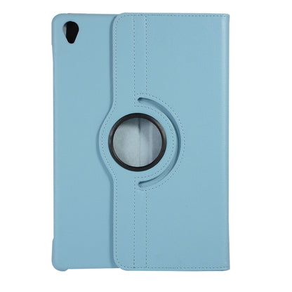 ENKAY 360 Degree Rotation Lichi Texture Leather Case with Holder for HUAWEI MediaPad M6 10.8 2019(Light Blue) - Huawei by ENKAY | Online Shopping UK | buy2fix