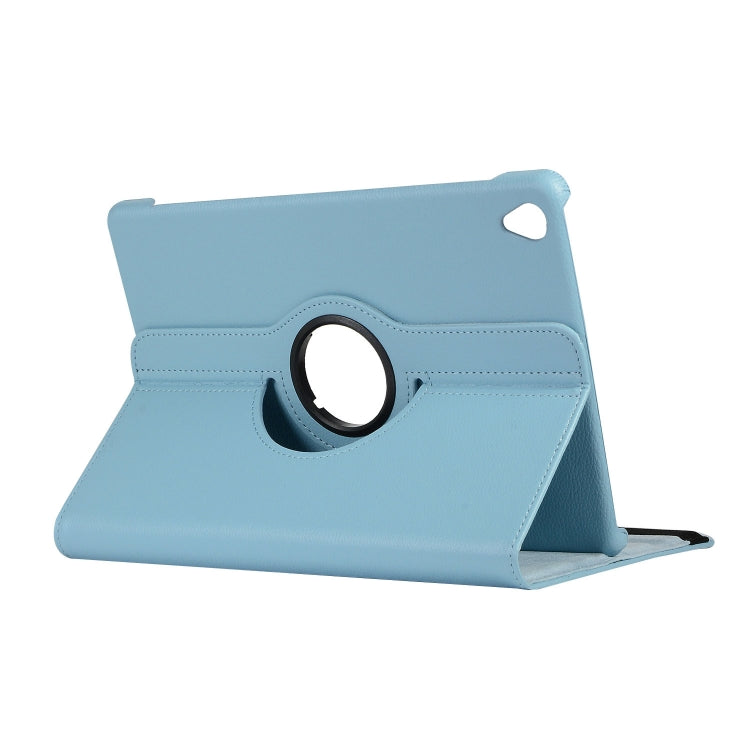 ENKAY 360 Degree Rotation Lichi Texture Leather Case with Holder for HUAWEI MediaPad M6 10.8 2019(Light Blue) - Huawei by ENKAY | Online Shopping UK | buy2fix