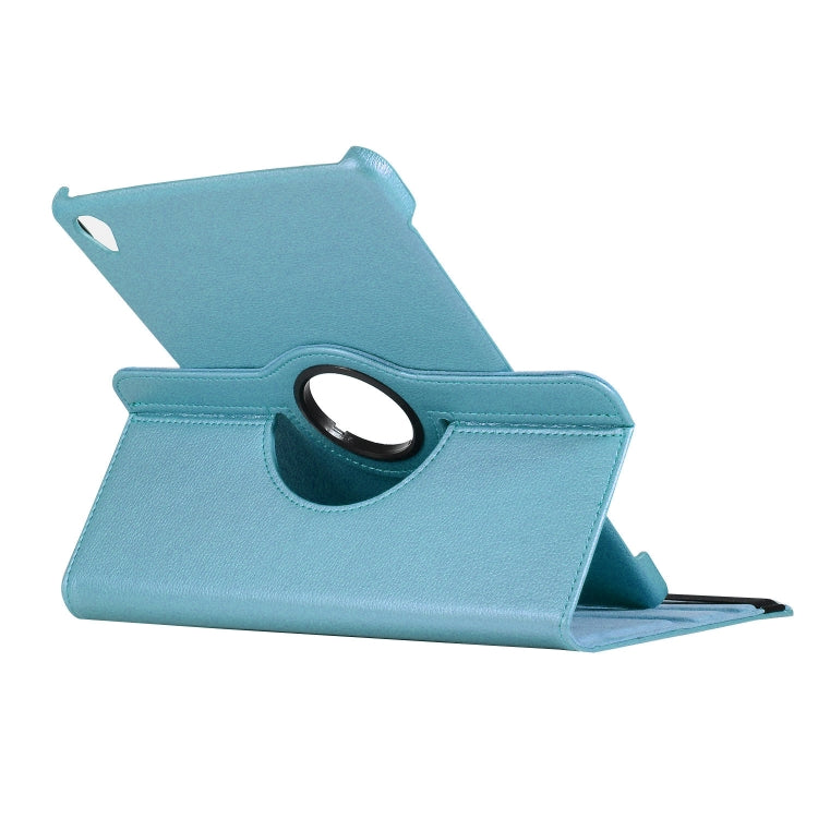 ENKAY 360 Degree Rotation Lichi Texture Leather Case with Holder for HUAWEI MediaPad M6 10.8 2019(Light Blue) - Huawei by ENKAY | Online Shopping UK | buy2fix