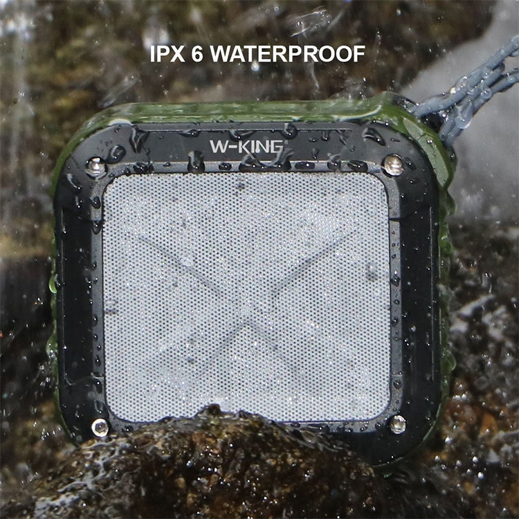 W-KING S7 Mini Wireless Waterproof Loudspeaker With TF/FM/AUX/NFC Bluetooth Bike Speaker(black) - Waterproof Speaker by W-KING | Online Shopping UK | buy2fix