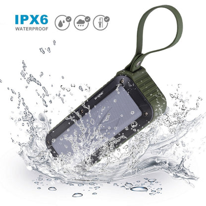 W-KING S20 Loudspeakers IPX6 Waterproof Bluetooth Speaker Portable NFC Bluetooth Speaker for Outdoors / Shower / Bicycle FM Radio (Green) - Waterproof Speaker by W-KING | Online Shopping UK | buy2fix