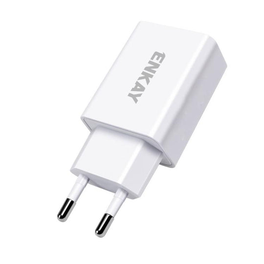 ENKAY 10W USB Wall Charger 5V 2A Power Adapter, Type:EU Plug(White)