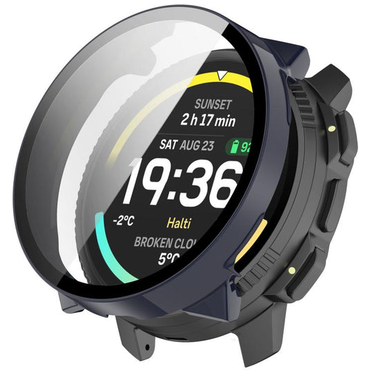 For Suunto Vertical 2 Tempered Film Integrated PC Watch Protective Cover(Blue)