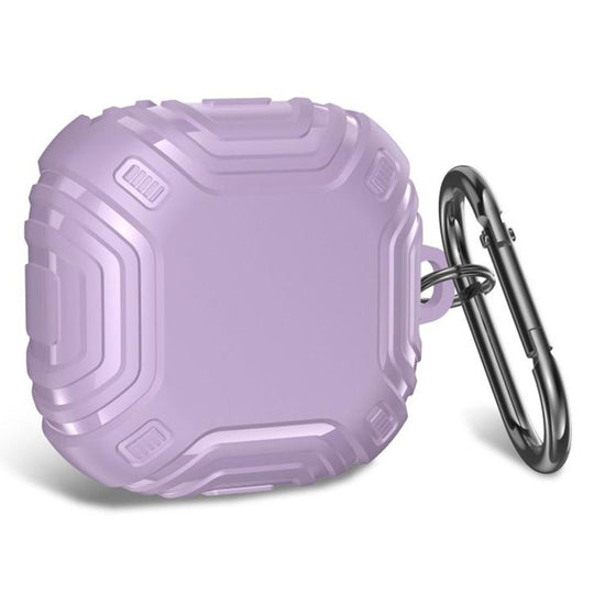 For Galaxy Buds Live / Pro / 2 / 2 Pro / FE / Core Extraordinary Frosted Anti Drop TPU Earphone Cover with Metal Buckle(Violet)