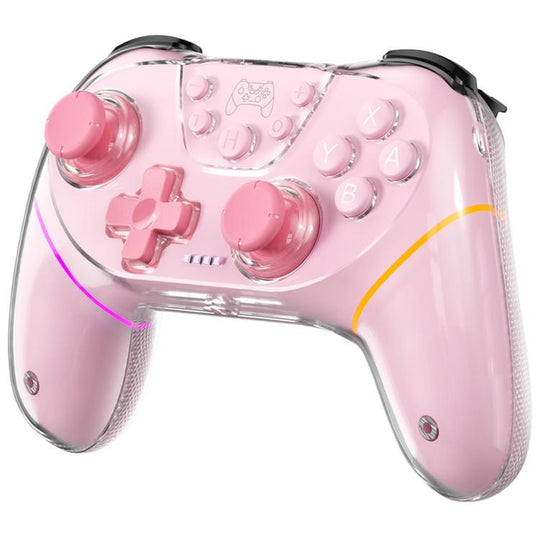 For Switch 2 / PC / ipad / Tesla Model 3/Y/S/X Dual Hall Effect Joystick Game Controllers(Pink)