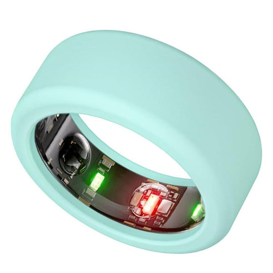 For Oura Ring Gen3 / Samsung Galaxy Ring Silicone Ring Cover, Size:M 11-13(Mint Green)