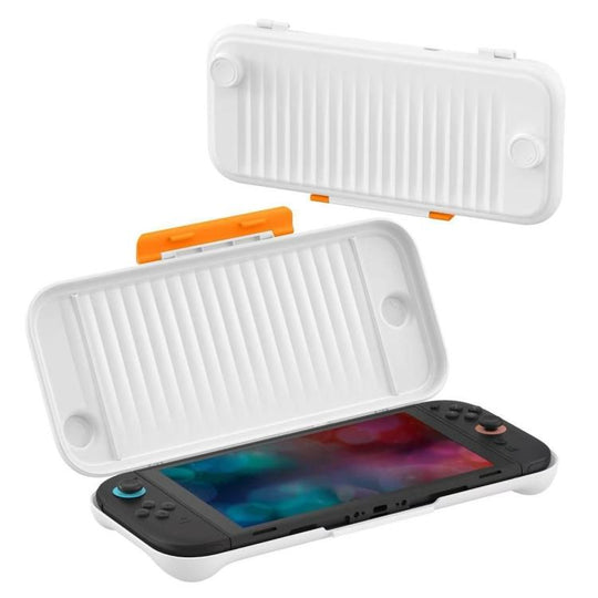 For Nintendo Switch 2  Game Console Anti-slip Textured Hard-Shell Protective Case(Translucent White)