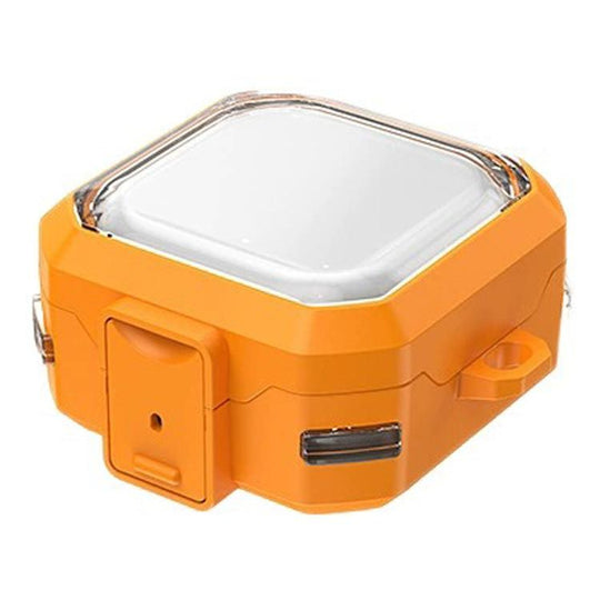 For Samsung Galaxy Buds 4 / 4 Pro  Armour Style Buckle Full Coverage Shockproof Transparent Earphone Case(Transparent Yellow)