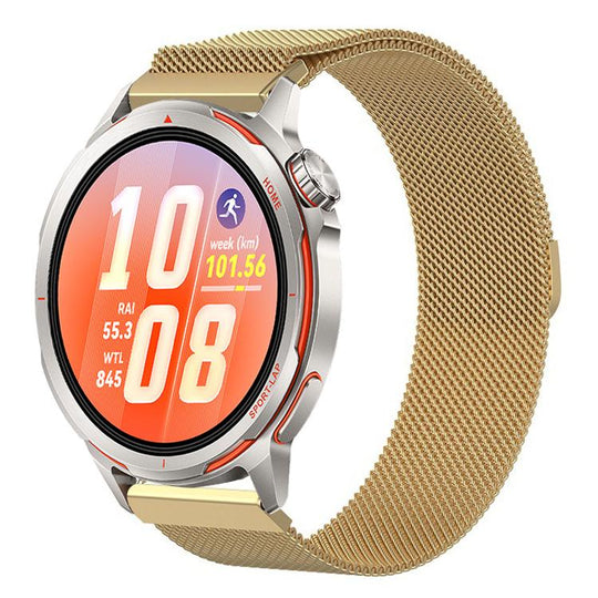 For Huawei Watch GT Runner 2 Milanese Magnetic Metal Watch Band(Gold)