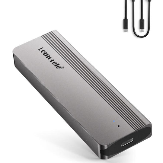 Lemorele SD2L Dual-Bay M.2 Enclosure NVMe SATA 10Gbps High-Speed Adapter