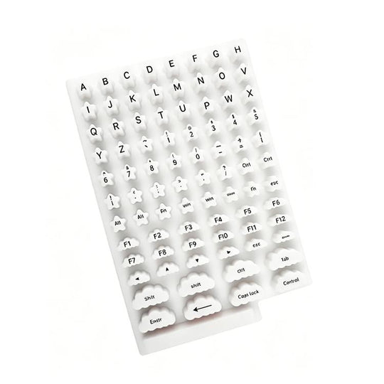 Keycaps for Typing with Long Nails(White)