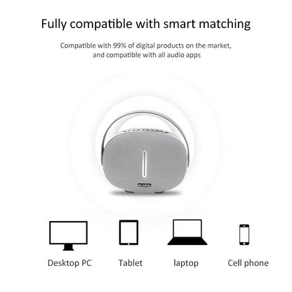 W-KING T8 HIFI Speaker 30W High Power Portable Bluetooth Speaker Wireless with FM Radio for Mobile Bluetooth Speaker(white) - Desktop Speaker by W-KING | Online Shopping UK | buy2fix