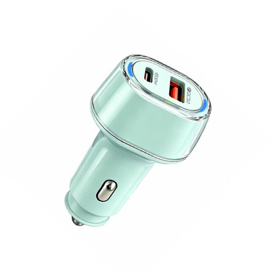 P78 55W PD3.0 / PPS + QC3.0 USB Macron Color Car Charger(Green)