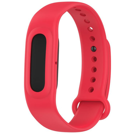 For Google Fitbit Air Watch Frame Integrated Reverse Buckle Silicone Watch Band(Berry)