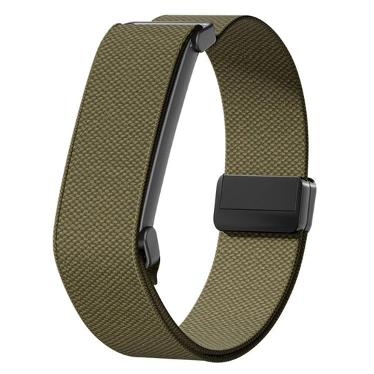 For Google Fitbit Air Magnetic Buckle Nylon Elastic Watch Band(Army Green)