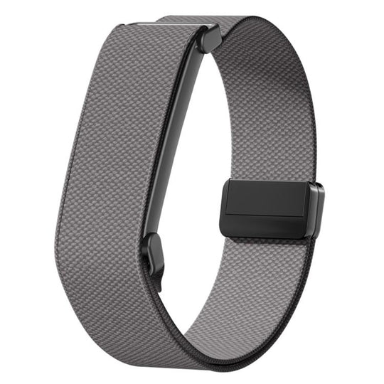 For Google Fitbit Air Magnetic Buckle Nylon Elastic Watch Band(Dark Gray)