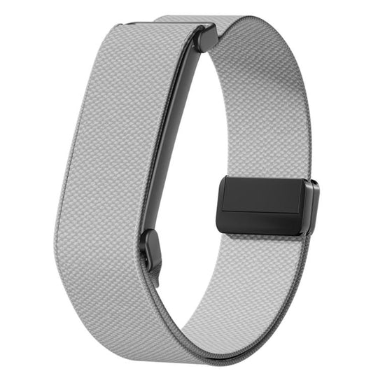 For Google Fitbit Air Magnetic Buckle Nylon Elastic Watch Band(Light Gray)