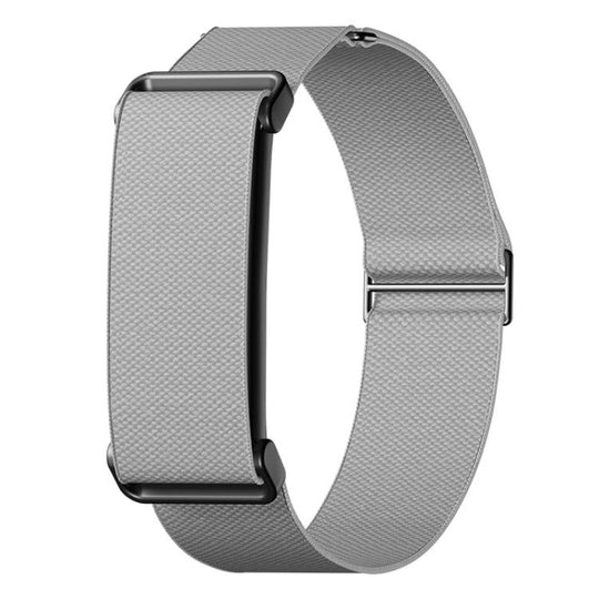 For Google Fitbit Air Metal Frame Eight-Shaped Buckle Nylon Elastic Watch Band(Light Gray)