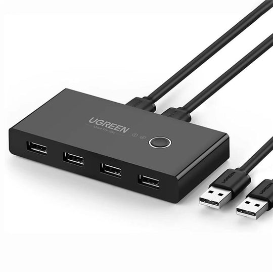 UGREEN US216 30767 2 in 4 Out USB 2.0 Sharing Switch Box for Two Computer Peripheral Sharing