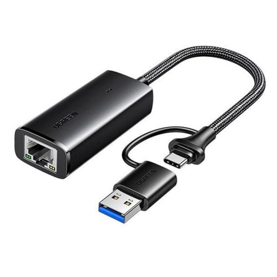 UGREEN 15638 1000Mbps USB + Type-C 2 in 1 Gigabit RJ45 Network Adapter