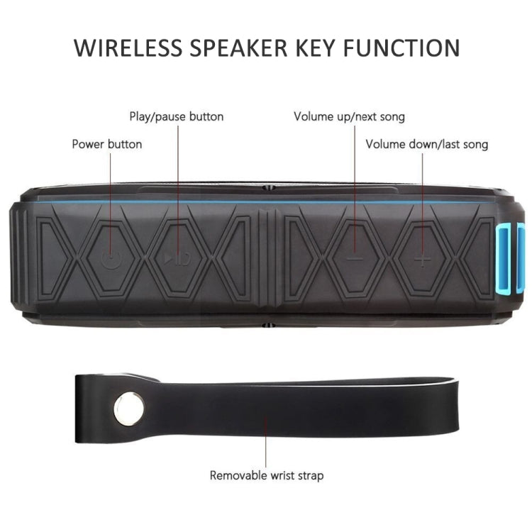 Portable Bluetooth Speaker Super Bass Stereo Wireless Speakers Support IP66 Waterproof Emergency Charging Handsfree TF - Waterproof Speaker by buy2fix | Online Shopping UK | buy2fix