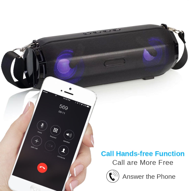 LZ33 LED Portable Wireless Bluetooth Speaker Stereo Speakerphone Music Speakers for Computer with TF FM - Desktop Speaker by buy2fix | Online Shopping UK | buy2fix