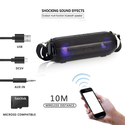 LZ33 LED Portable Wireless Bluetooth Speaker Stereo Speakerphone Music Speakers for Computer with TF FM - Desktop Speaker by buy2fix | Online Shopping UK | buy2fix