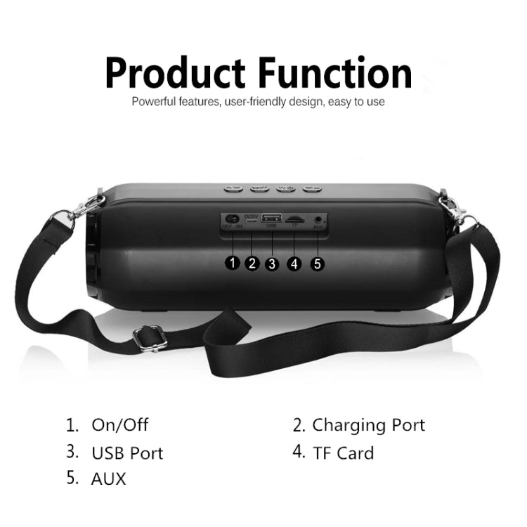 LZ33 LED Portable Wireless Bluetooth Speaker Stereo Speakerphone Music Speakers for Computer with TF FM - Desktop Speaker by buy2fix | Online Shopping UK | buy2fix