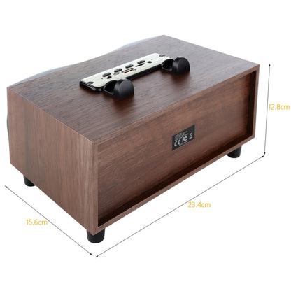 X6 Portable Wooden Wireless Speaker Subwoofer Stereo Radio FM Desktop Bluetooth Speakers - Desktop Speaker by buy2fix | Online Shopping UK | buy2fix