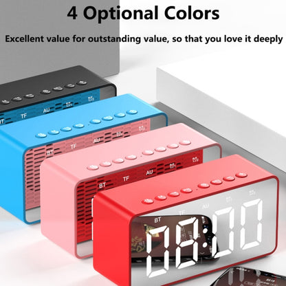 AEC BT506 Speaker with Mirror, LED Clock Display, Dual Alarm Clock, Snooze, HD Hands-free Calling, HiFi Stereo(Black) - Desktop Speaker by AEC | Online Shopping UK | buy2fix